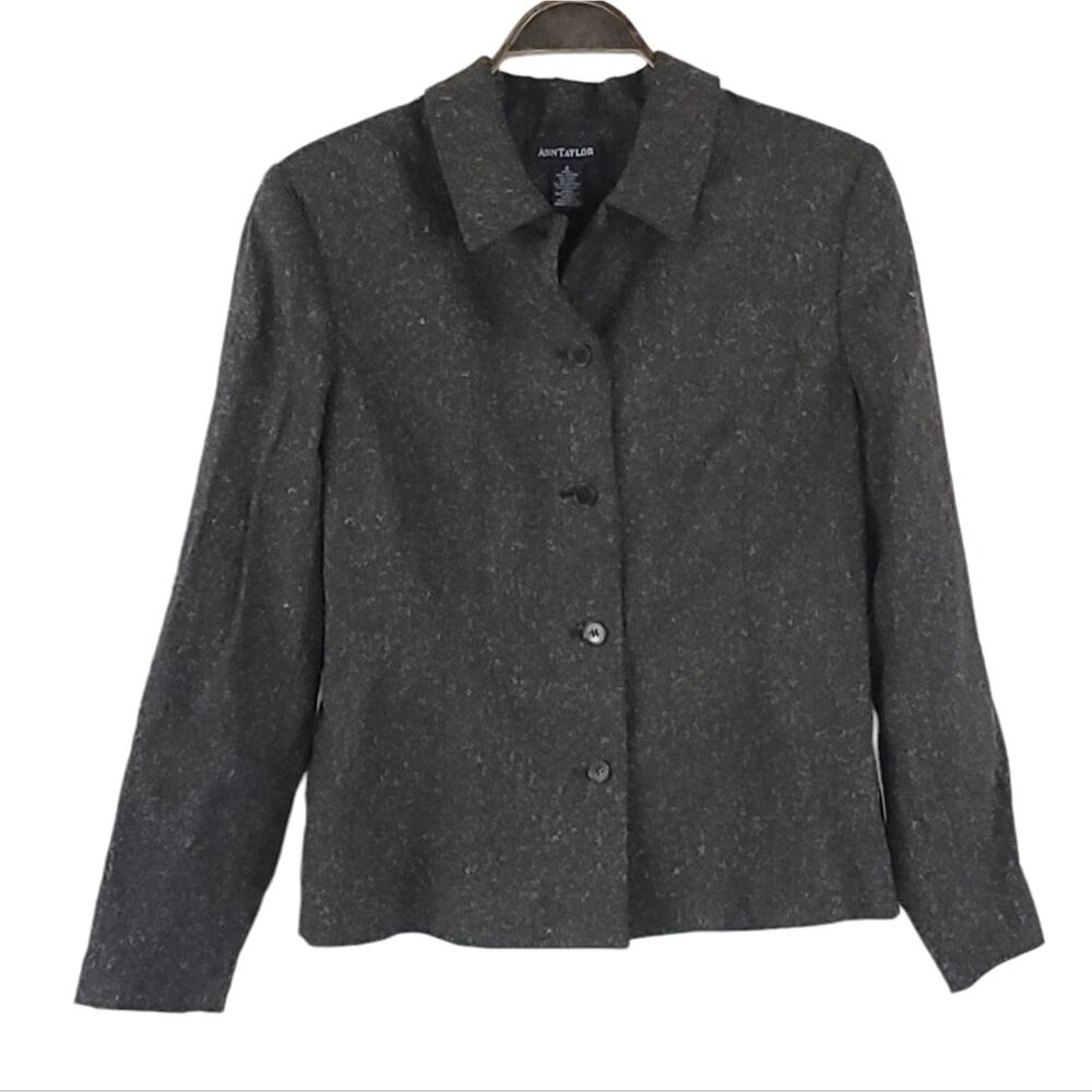 Ann Taylor Wool Silk Blend Blazer